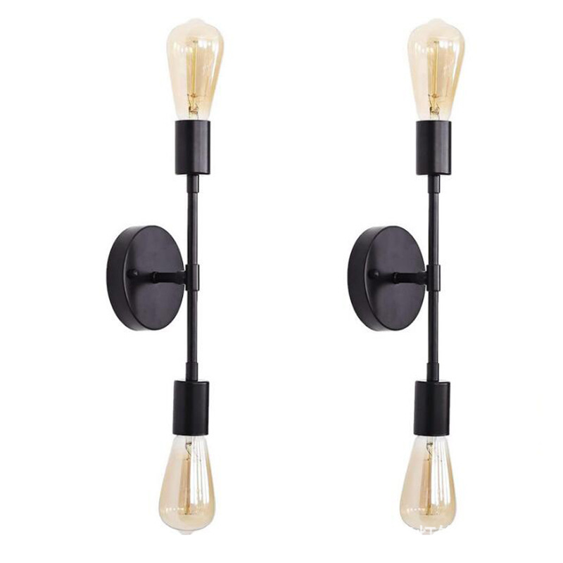 Decor Lighting Returns - Klasik dönüş altın/siyah duvar işık yatak