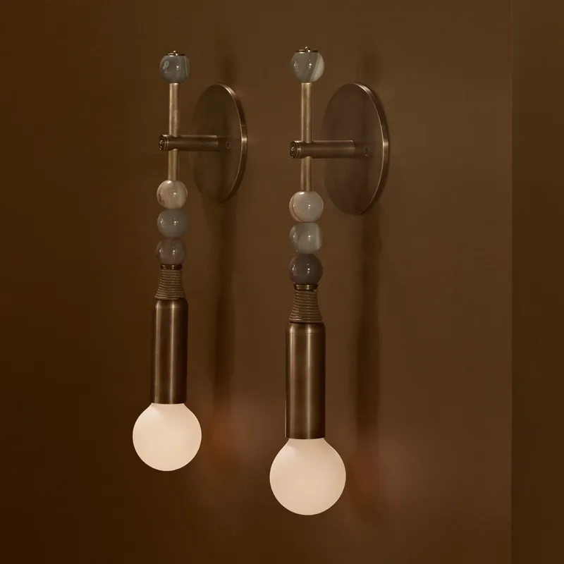 Lighting Decoration In Bedroom - İskandinav Vintage Ev Dekoratif Tasarım İç