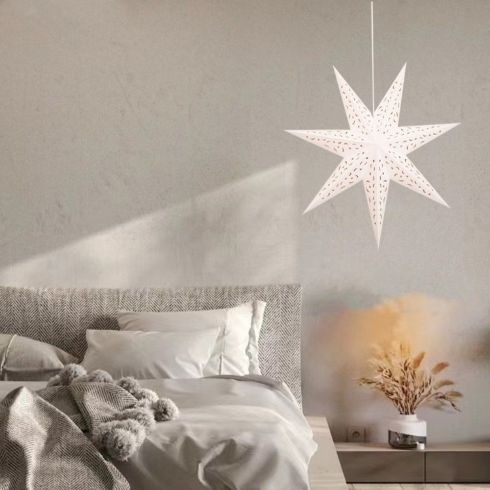 Pendant Lighting Christmas Decor - Yeni Yıl Dekoru Oymalı Yıldız Asılı