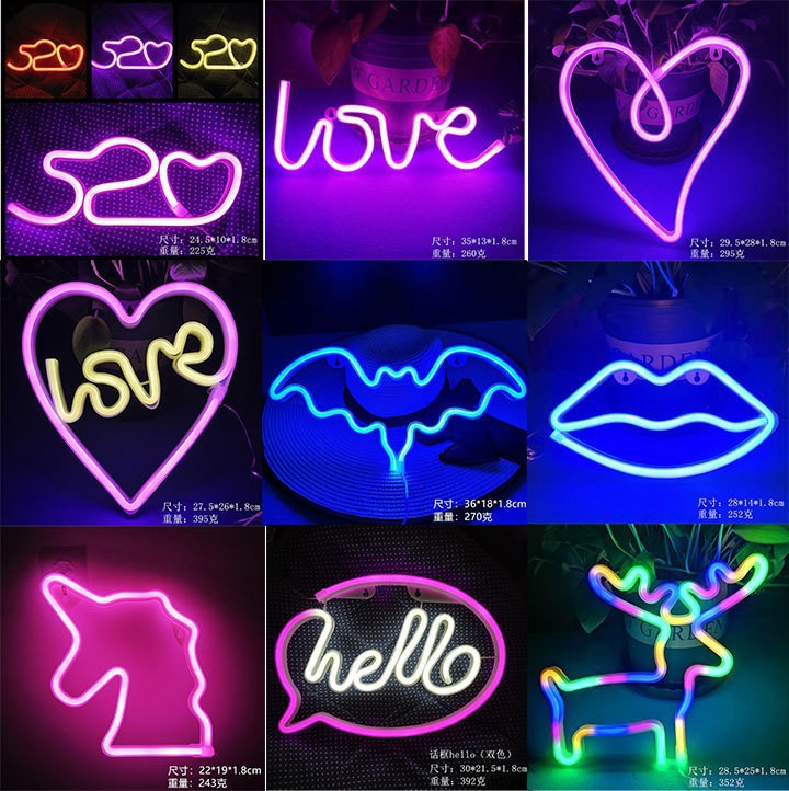 Neon Sign Custom Led - USB/Pil ile Çalışan Özel LED Neon