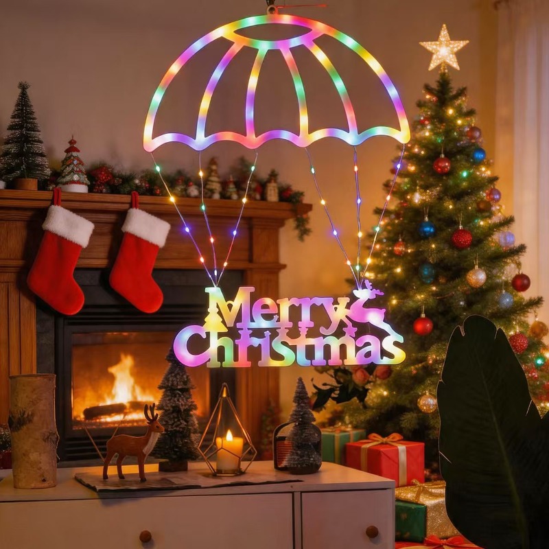 LED Noel Baba Paraşütü Şeklind - Pendant Lighting Christmas Decor incelemesi ve fiyatı