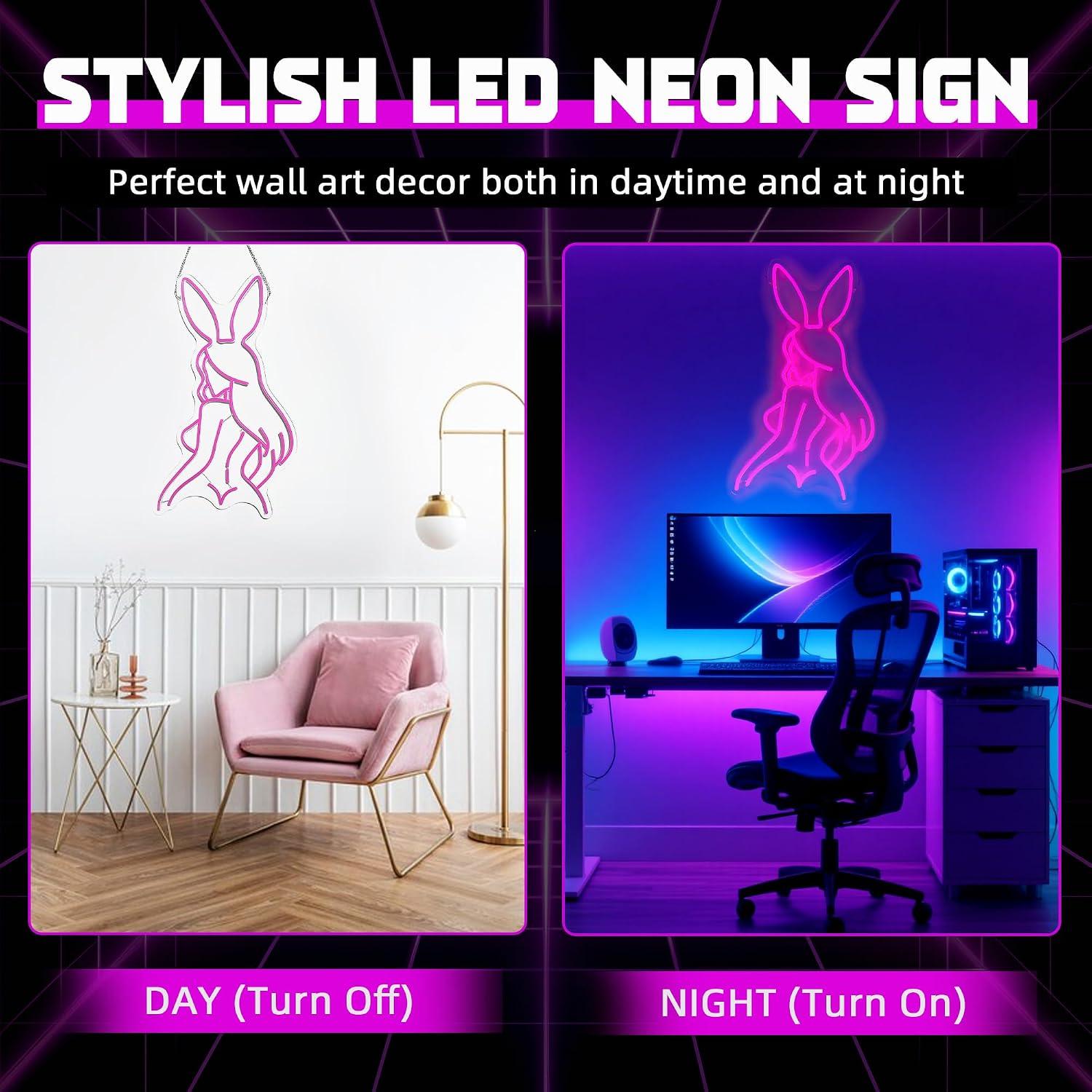 Seksi Tavşan Kız Neon Tabela K - Garage Lighting Decor incelemesi ve fiyatı