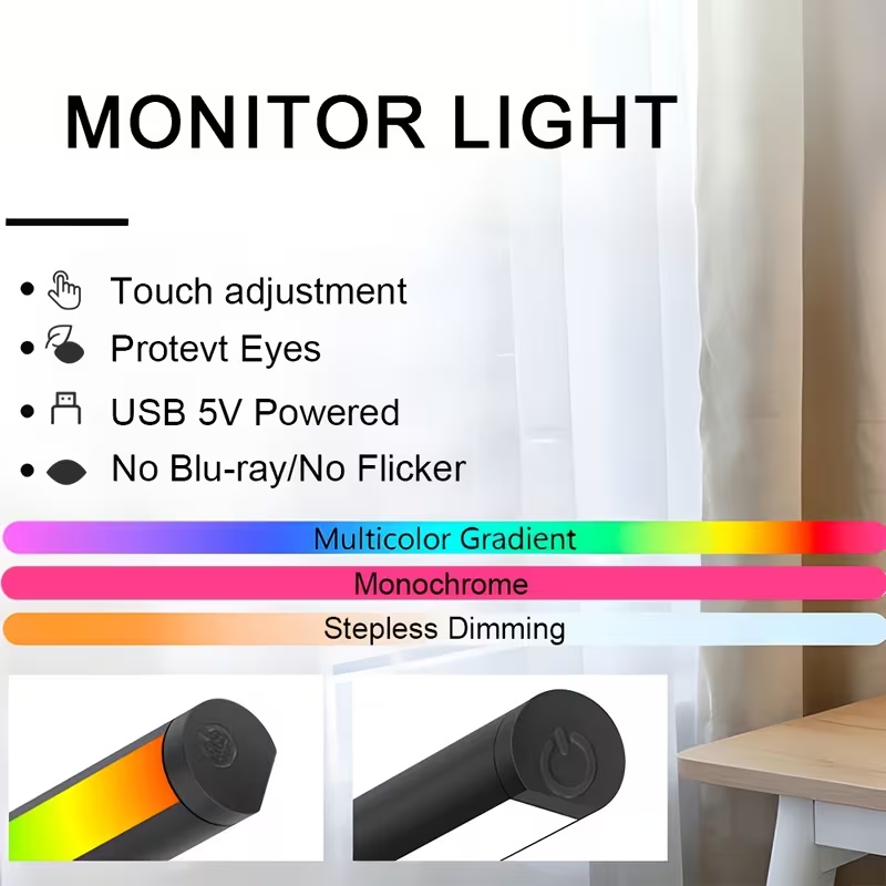Monitör PC Ekran Işığı LED Kıs - Touch Dimmer Lamp incelemesi ve fiyatı
