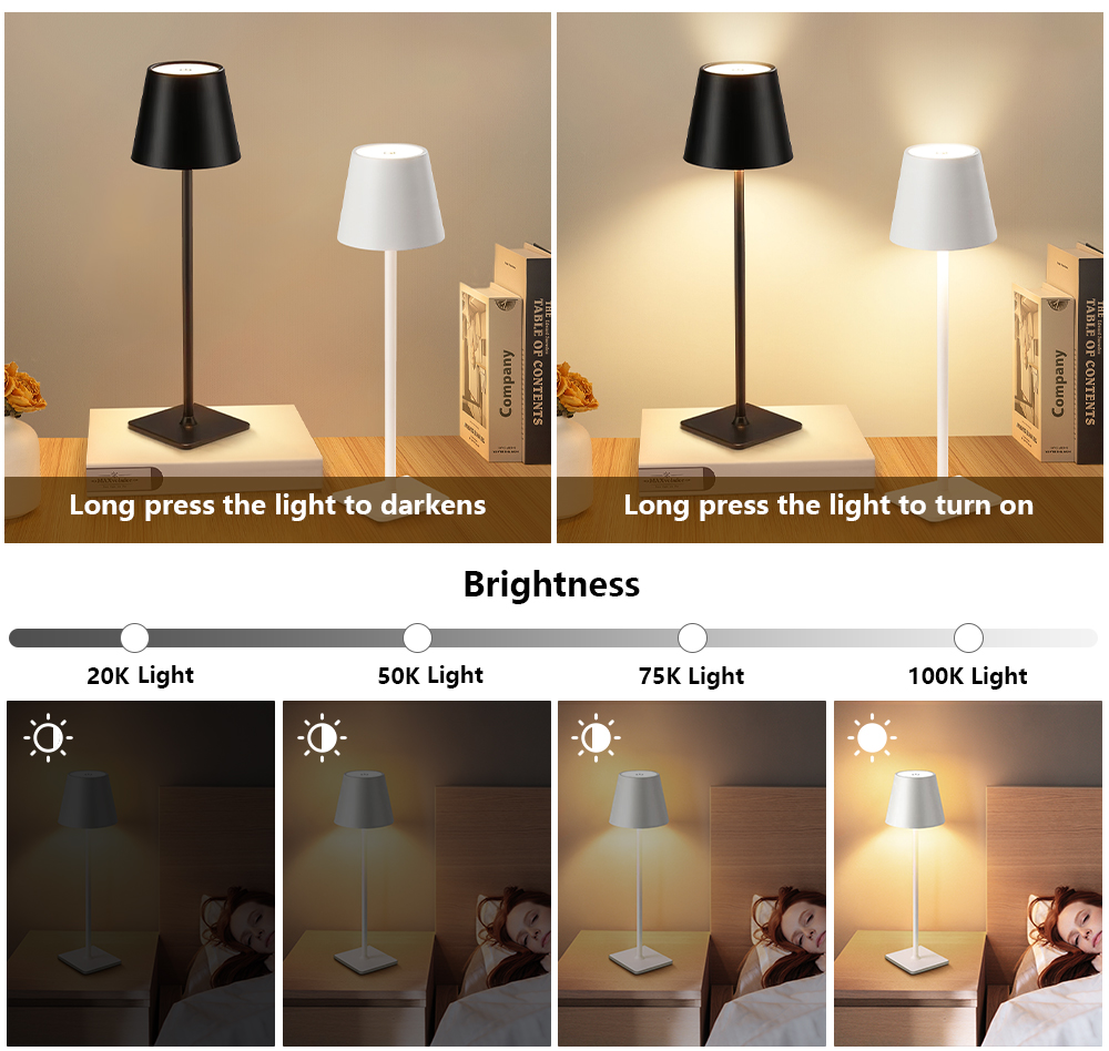LED şarj edilebilir masa lamba - Lighting Decoration In Bedroom incelemesi ve fiyatı