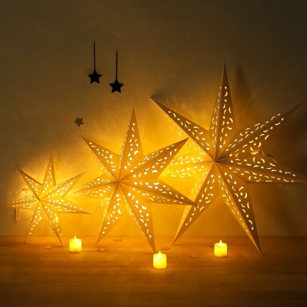 Yeni Yıl Dekoru Oymalı Yıldız  - Pendant Lighting Christmas Decor incelemesi ve fiyatı