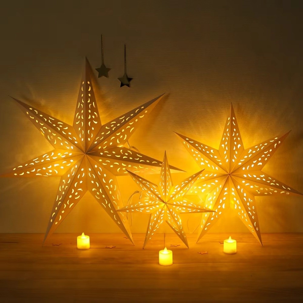 Yeni Yıl Dekoru Oymalı Yıldız  - Pendant Lighting Christmas Decor incelemesi ve fiyatı